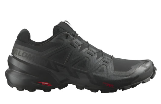 Size 13 damaged BOX) Salomon Speedcross 6 Wide Men's Trail Running Shoes – Black/Black/Phantom (417428) | Lightweight, Aggressive Grip, All-Terrain Comfort(417428)( Size 13 damaged BOX)