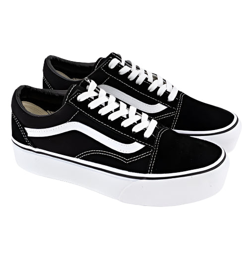 Vans Old Skool Platform Sneakers  Men– Black/White