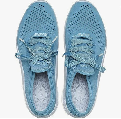 Crocs Men's LiteRide 360 Pacer Sneakers – Breathable Lightweight Comfort Shoes – Blue Steel/Microchip