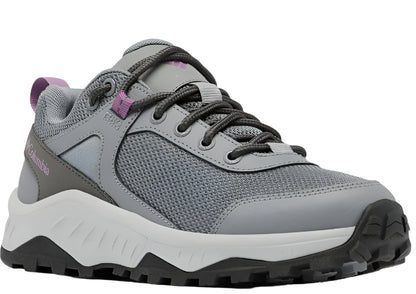 Columbia Women's Trailstorm Ascend Waterproof Hiking Shoes – Titanium Grey Steel/Dark Lavender