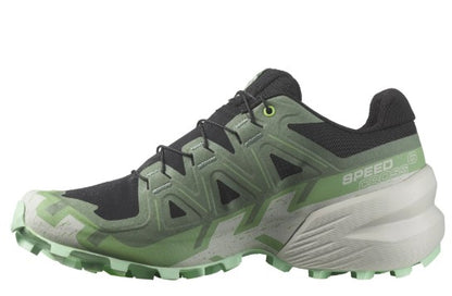 Salomon Speedcross 6 Women’s Running Shoes, Black/Laurel Wreath/Green Ash