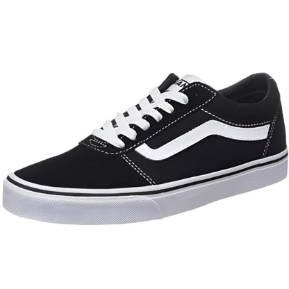 Vans Ward Suede Canvas Black/ White size 8 Men's