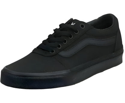 Vans Women's Ward Canvas Sneakers – Black/Black - Ndoros
