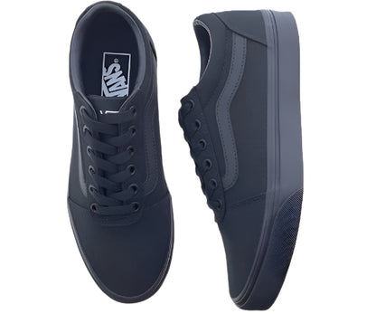 Vans Women's Ward Canvas Sneakers – Black/Black - Ndoros
