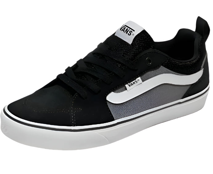 Vans Men's Filmore Low-Top Skate Sneakers – Black/Pewter - Ndoros