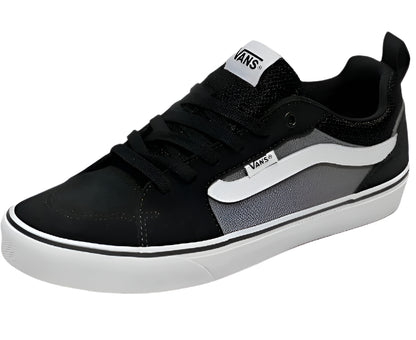 Vans Men's Filmore Low-Top Skate Sneakers – Black/Pewter - Ndoros
