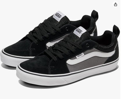 Vans Men's Filmore Low-Top Skate Sneakers – Black/Pewter - Ndoros