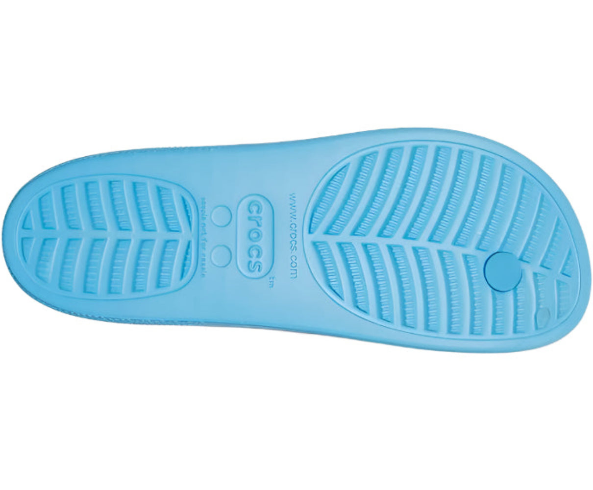 Crocs Women's Classic Platform Flip Flops – Lightweight Cushioned, Oxygen - Ndoros