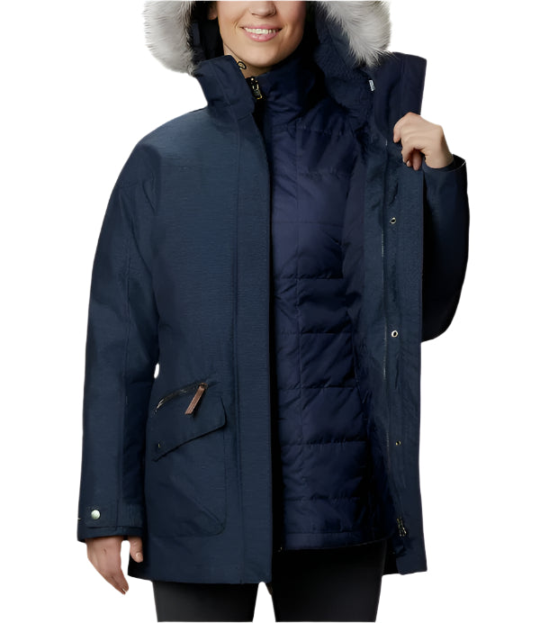 Columbia Women's Carson Pass Interchange 3-in-1 Winter Jacket with Hood – Waterproof, Insulated Outerwear for Cold Weather - Ndoros