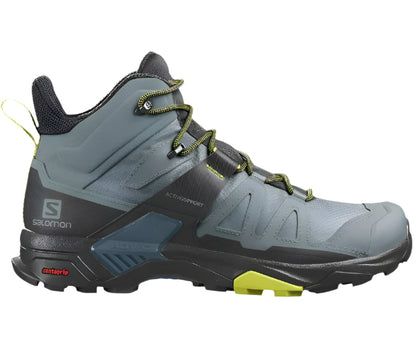 Salomon Men's X Ultra 4 Mid GTX Waterproof Hiking Boots – Trooper/Black/Evening Primrose