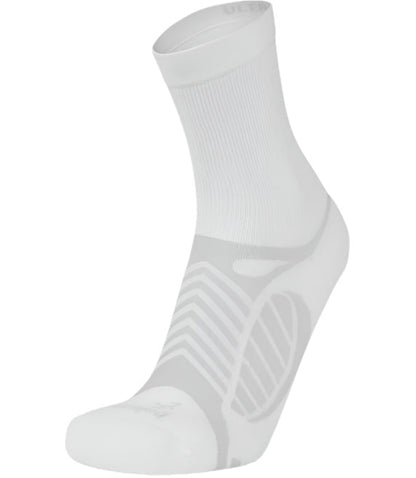 Balega Ultralight Crew Lightweight Performance Athletic Running Socks Unisex, White/Space Grey