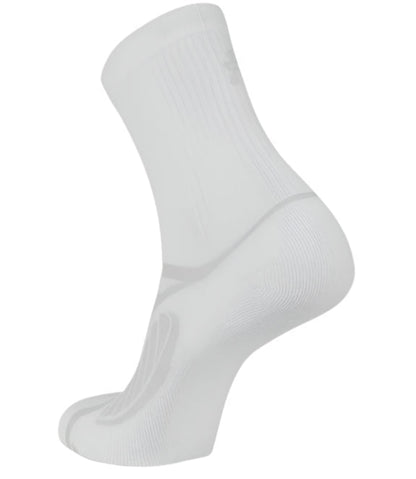 Balega Ultralight Crew Lightweight Performance Athletic Running Socks Unisex, White/Space Grey