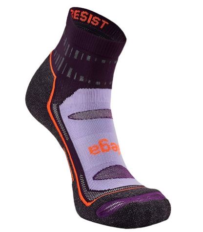 Balega Blister Resist Quarter Performance Athletic Running Socks Unisex, Midnight Plum
