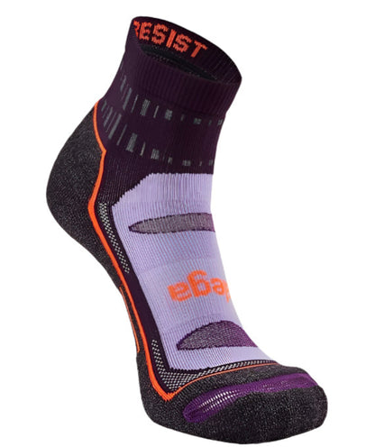 Balega Blister Resist Quarter Performance Athletic Running Socks Unisex, Midnight Plum