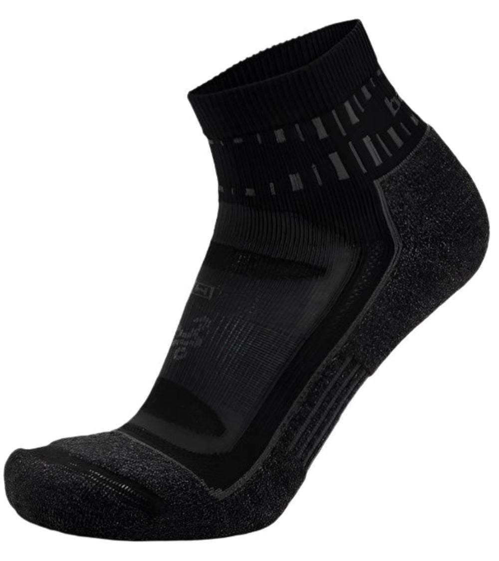 Balega Blister Resist Quarter Performance Quarter Athletic Running Socks Unisex, Black