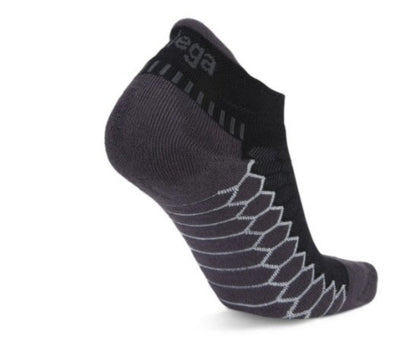 Balega Silver No Show Compression Fit Performance Athletic Running Socks Unisex, Black