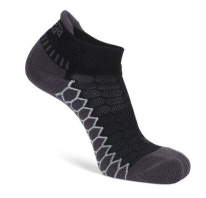 Balega Silver No Show Compression Fit Performance Athletic Running Socks Unisex, Black