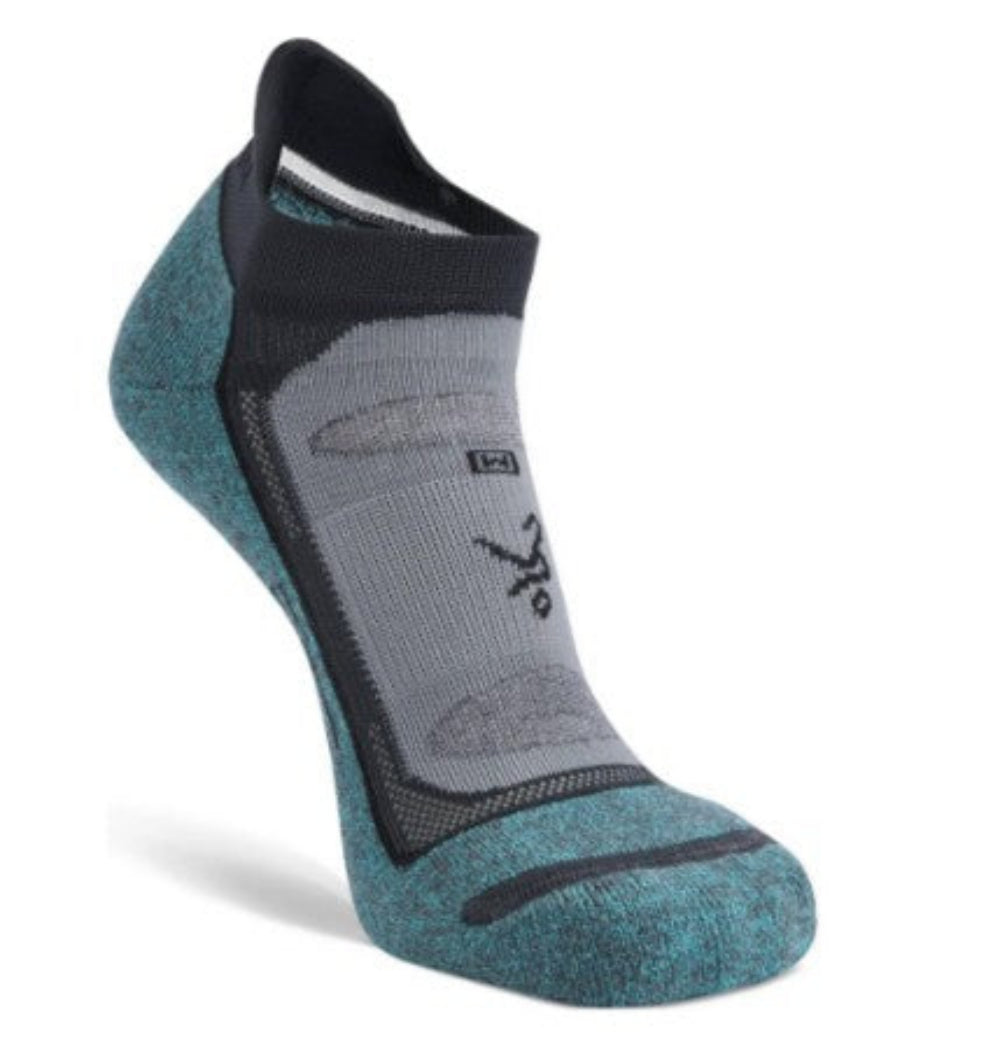 Balega Blister Resist No Show Performance  Athletic Running Socks Unisex, Grey/Blue