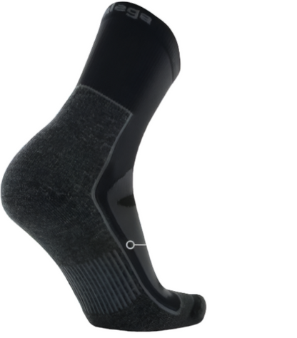 Balega Blister Resist Crew Performance  Athletic Running Socks Unisex, Black