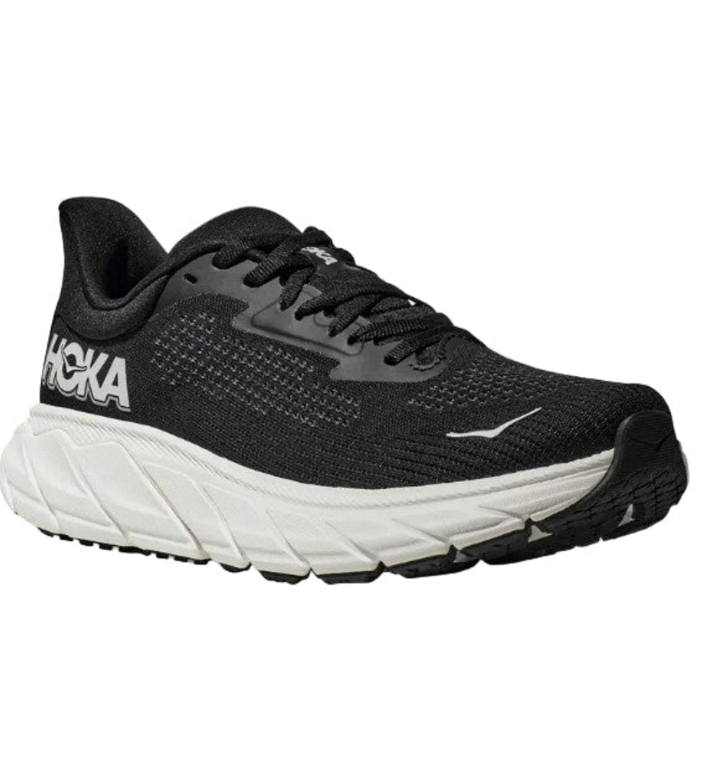 Hoka Arahi 7 Men Cushioned Runing Shoes, Black/White