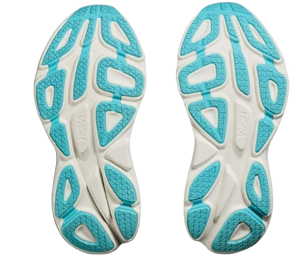 Hoka Women's Bondi 8 Sneaker, Frost/Rose Gold