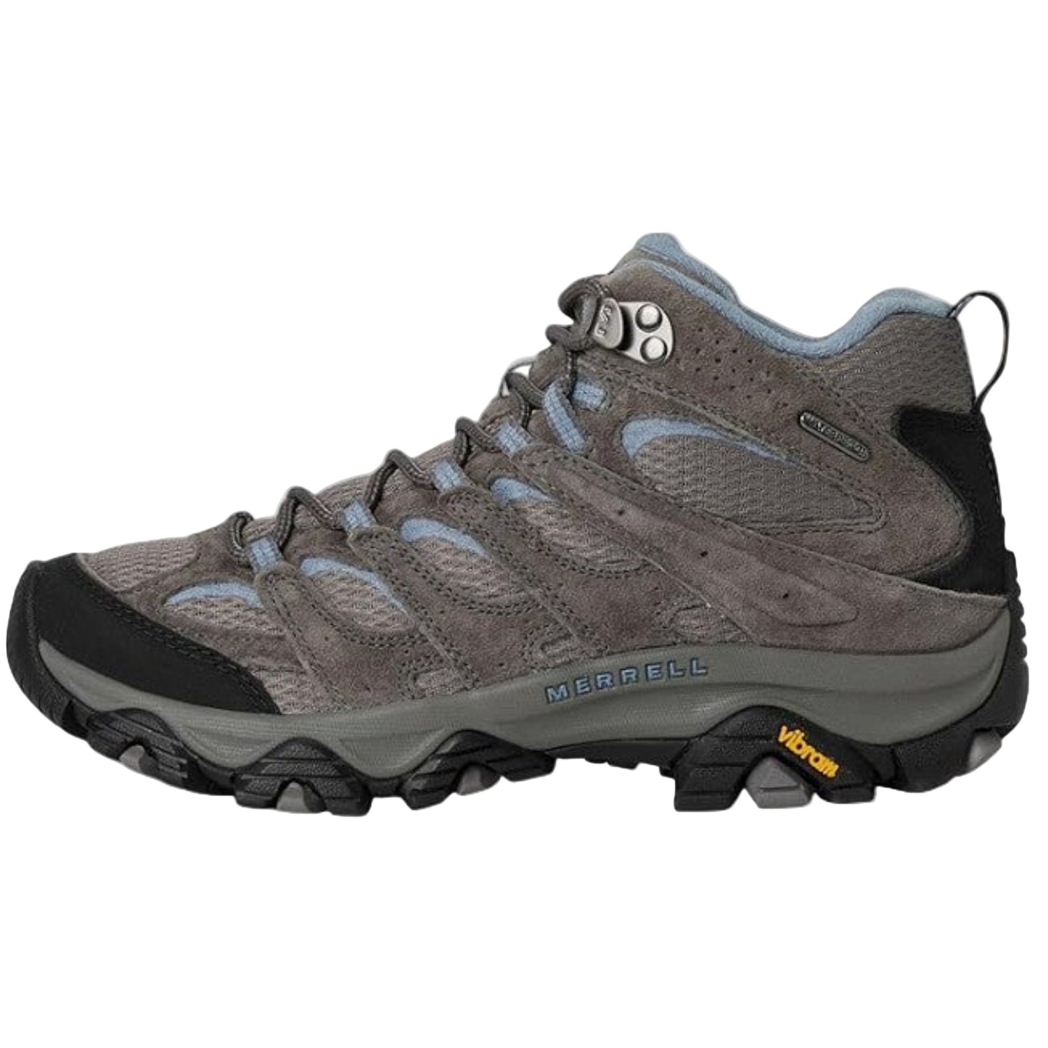Merrell Women's Moab 3 Mid Waterproof Hiking Boots, Granite, Wide - Ndoros