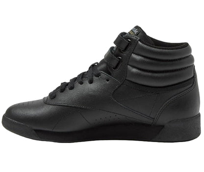 Reebok Classics Tennis Freestyle Hi High Top Sneakers, Black - Ndoros