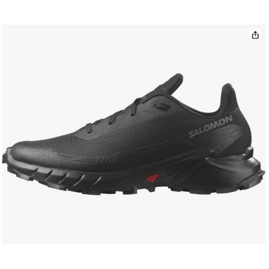 Salomon Men's Alphacross 5 Trail Running Shoes - Black/Black/Ebony