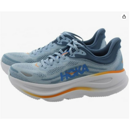 Hoka Bondi 9 Men Cushioned Runing Shoes, Drizzle/Downpour