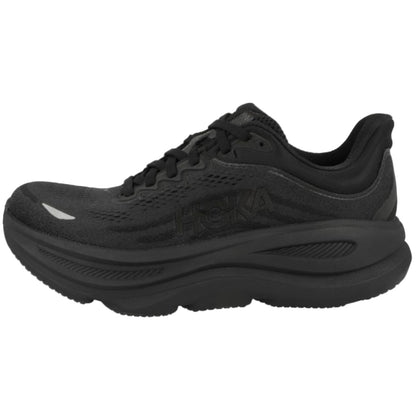 Hoka Bondi 9 cushioned Runing Shoe For Women Black/Black