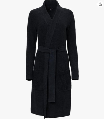 Barefoot Dreams CozyChic Lite Ribbed Robe, Sea Salt