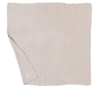 Barefoot Dreams CozyChic Heirloom Receiving Blanket, Stone