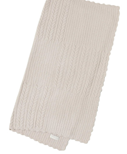 Barefoot Dreams CozyChic Heirloom Receiving Blanket, Stone
