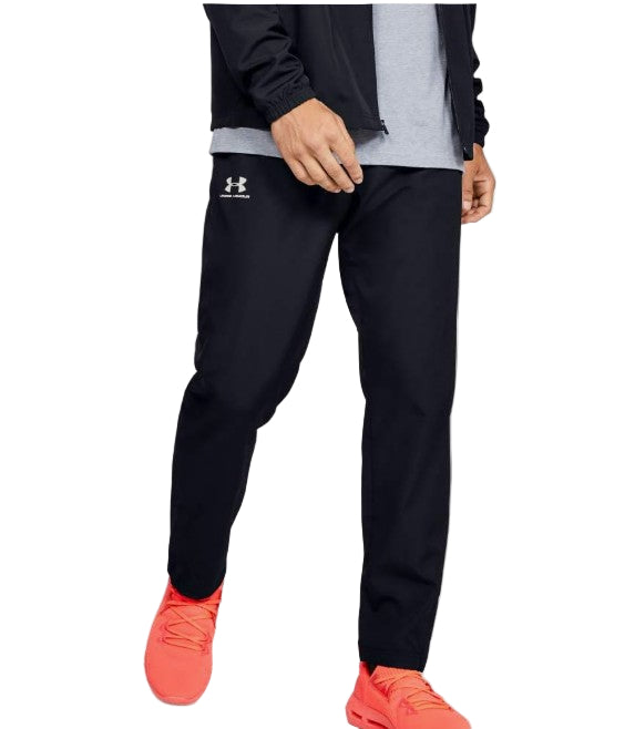 Under Armour Mens Woven Vital Workout Pants, Black White