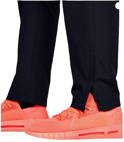 Under Armour Mens Woven Vital Workout Pants, Black White