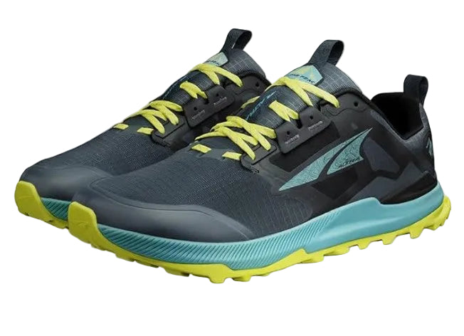 Altra Lone Peak 8 Trail Running Shoes For Men, Black/Green - Ndoros