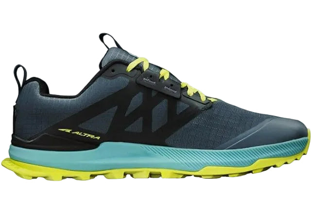 Altra Lone Peak 8 Trail Running Shoes For Men, Black/Green - Ndoros