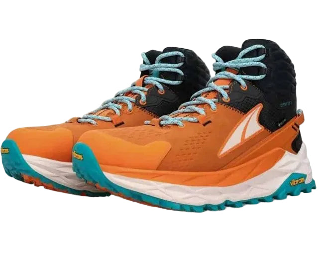 Altra Olympus 5 Hike Mid GTX Hiking Boots For Women, Gray/Orange - Ndoros