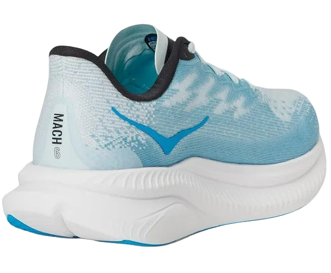 Hoka Mach 6 Women Cushioned Runing Shoes, Tundra Blue/Raindrop - Ndoros