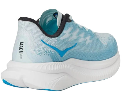 Hoka Mach 6 Women Cushioned Runing Shoes, Tundra Blue/Raindrop - Ndoros