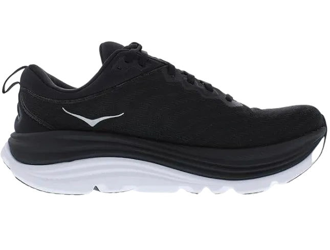 Hoka Gaviota 5 Women Cushioned Runing Shoes, Black/White - Ndoros