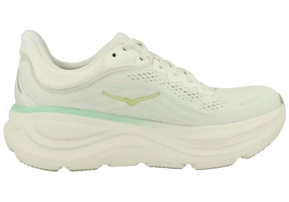 Hoka Bondi 9 Women Cushioned Runing Shoes, Truffle Salt/Sea Glass - Ndoros