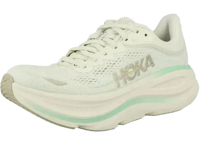 Hoka Bondi 9 Women Cushioned Runing Shoes, Truffle Salt/Sea Glass - Ndoros