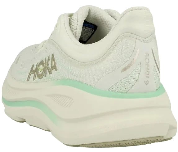 Hoka Bondi 9 Women Cushioned Runing Shoes, Truffle Salt/Sea Glass - Ndoros