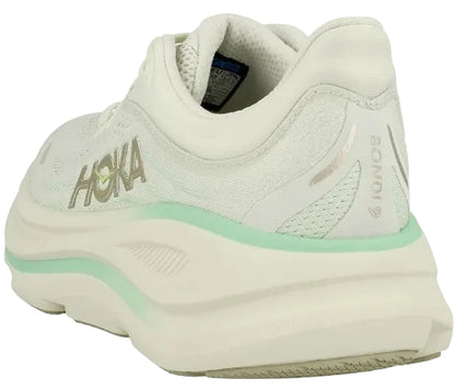 Hoka Bondi 9 Women Cushioned Runing Shoes, Truffle Salt/Sea Glass - Ndoros