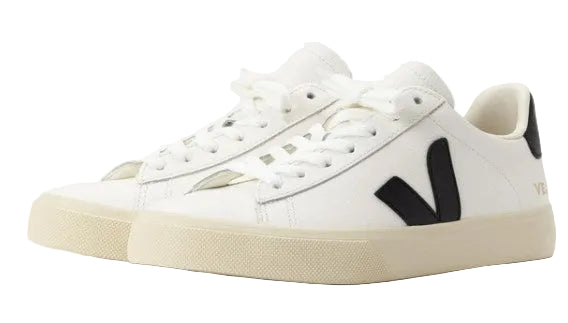 Veja Campo Leather Women Sneakers Shoes | White/Black - Ndoros