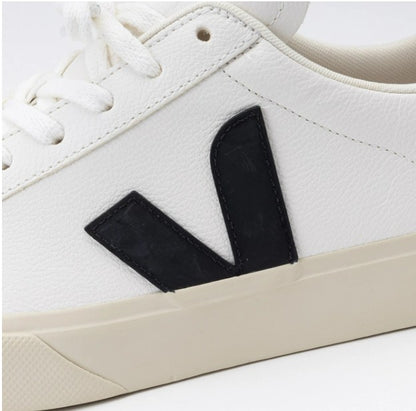Veja Campo Leather Women Sneakers Shoes | White/Black - Ndoros