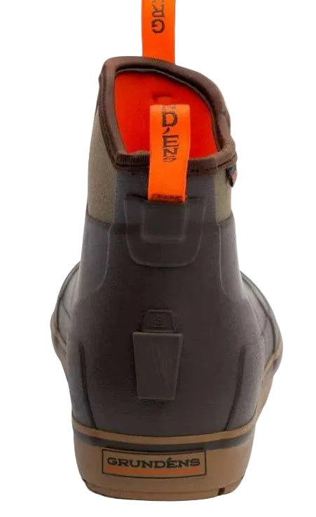 Grundens Men’s Deck-Boss Ankle Boot Waterproof, Waterproof,  Dark Brown - Ndoros