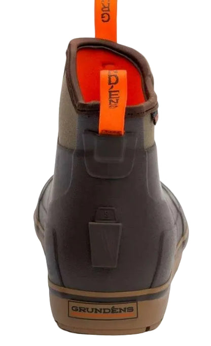 Grundens Men’s Deck-Boss Ankle Boot Waterproof, Waterproof,  Dark Brown - Ndoros