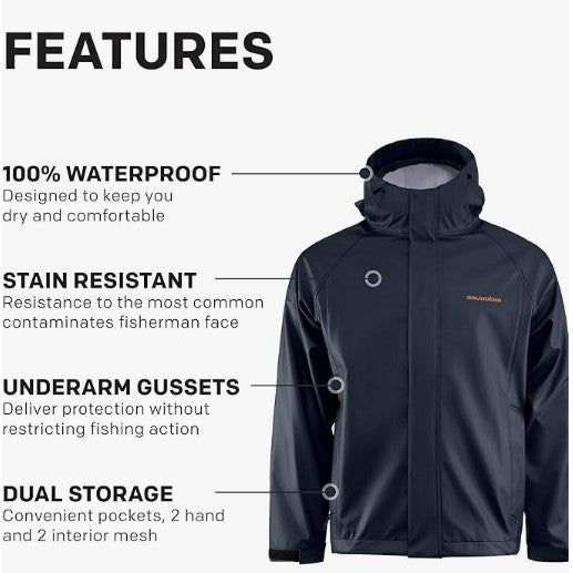Grundens Men’s Neptune Jacket, Dark Navy - Ndoros